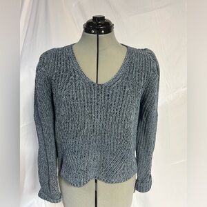 Puff Sleeve V-Neck Sweater